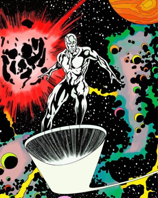 Silver Surfer Illustration Diamond Paintings