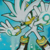 Silver The Hedgehog Cartoon Diamond Paintings