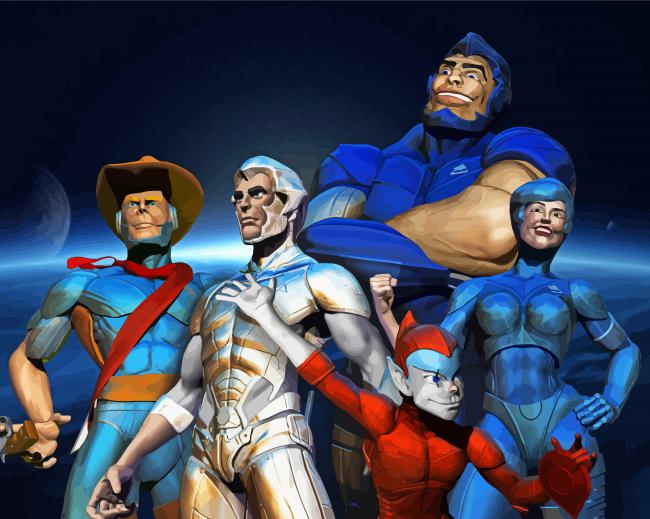 SilverHawks Scince Fiction Animation Diamond Paintings