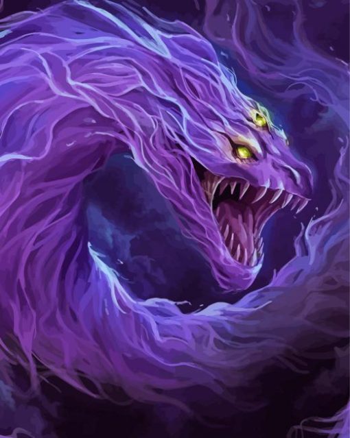 Spirit Purple Dragon Diamond Paintings