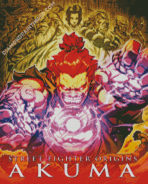 Street Fighter Origins Akuma Poster Diamond Paintings