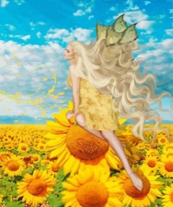 Sunflower Angel Diamond Paintings