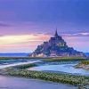 Sunset At Mont Saint Michel Diamond Paintings