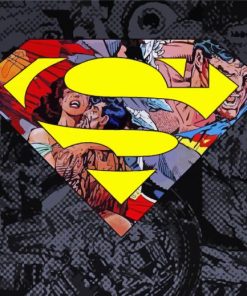 Superman Symbol Pop Art Diamond Paintings