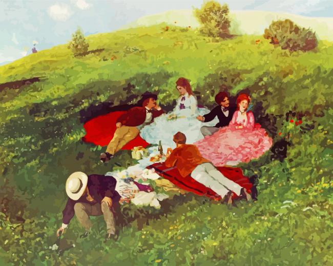 Szinyei Merse Picnic In May Diamond Paintings