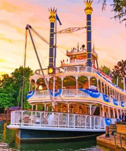 The Disneyland Steamboat Diamond Paintings