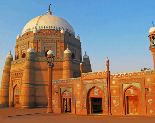 Tomb Of Hazrat Shah Rukn E Alam Pakistan Diamond Paintings