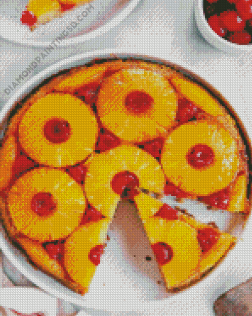 Upside Down Pineapple Cake Diamond Paintings