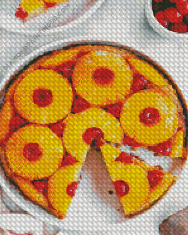 Upside Down Pineapple Cake Diamond Paintings