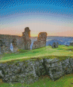 Valle Crucis Abbey Llangollen Sunset Diamond Paintings