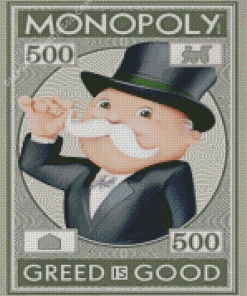 Vintage Monopoly Poster Diamond Paintings