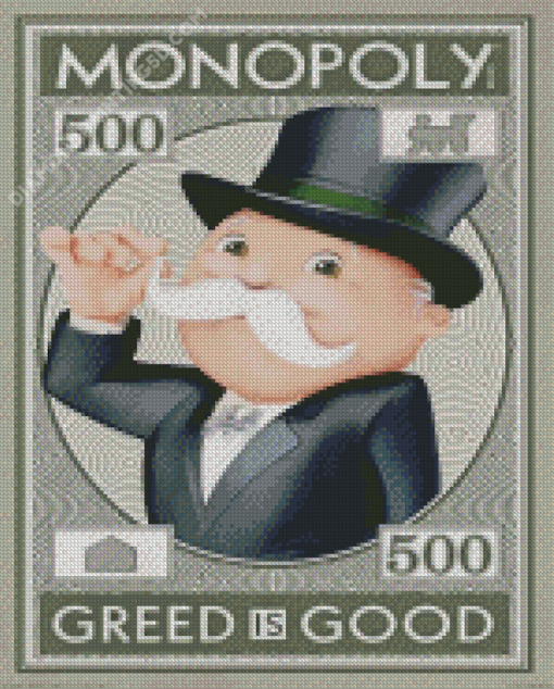 Vintage Monopoly Poster Diamond Paintings