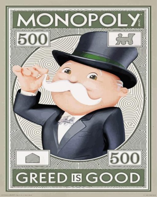 Vintage Monopoly Poster Diamond Paintings