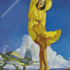 Vintage Pin Up Girl Diamond Paintings