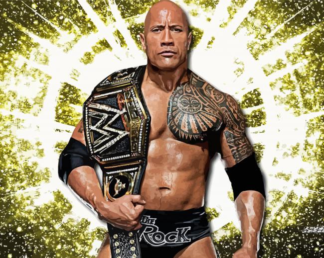 WWE The Rock Diamond Paintings