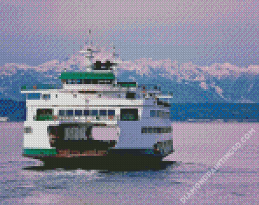 Washington Ferry Boat Diamond Paintings