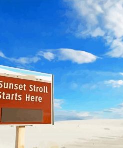 White Sands National Park New Mexico Diamond Paintings