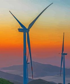 Wind Turbine Diamond Paintings