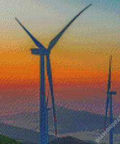 Wind Turbine Diamond Paintings