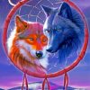 Wolf Dream Catcher Diamond Paintings