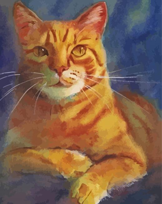 Yellow Cat Art Diamond Paintings