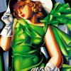 Young Lady With Gloves Lempicka Diamond Paintings