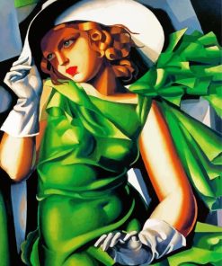 Young Lady With Gloves Lempicka Diamond Paintings