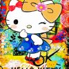 Abstract Hello Kitty Diamond Paintings