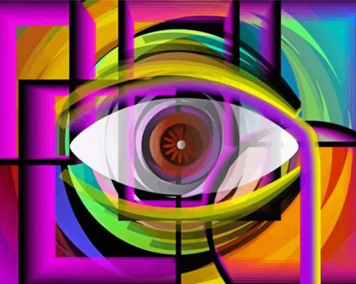 Abstract Eyes Art Diamond Paintings