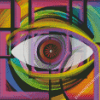 Abstract Eyes Art Diamond Paintings