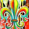 Abstract Fleur De Lis Diamond Paintings