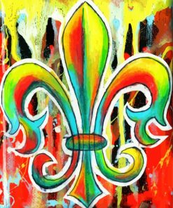 Abstract Fleur De Lis Diamond Paintings