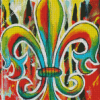 Abstract Fleur De Lis Diamond Paintings