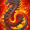 Aesthetic Dragon Fire Diamond Paintings