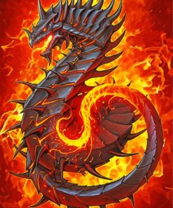 Aesthetic Dragon Fire Diamond Paintings