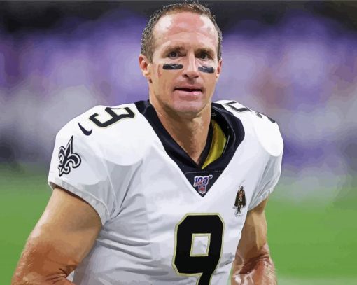 Aesthetic Drew Brees Diamond Paintings