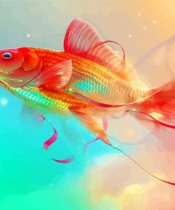 Aesthetic Gold Fish Art Diamond Paintings