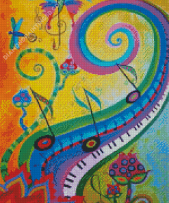 Aesthetic Musical Notes Diamond Paintings