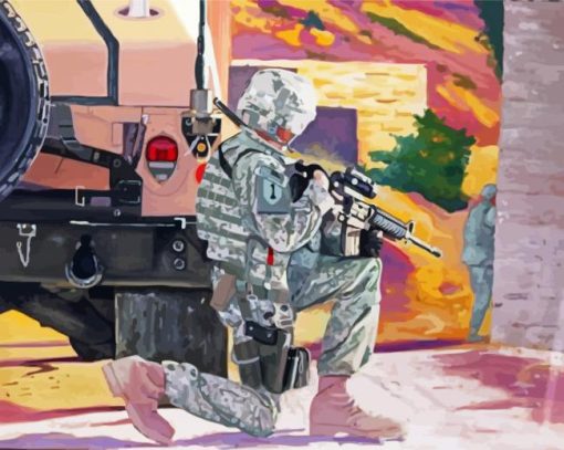 Aesthetic US Army Diamond Paintings