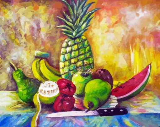 Aesthetic Abstract Fruit Art Diamond Paintings