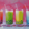 Aesthetic Bubble Tea Cups Diamond Paintings