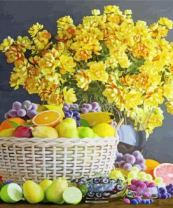 Aesthetic Flowers And Fruits Diamond Paintings