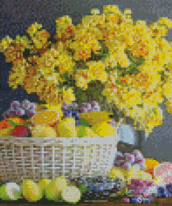 Aesthetic Flowers And Fruits Diamond Paintings