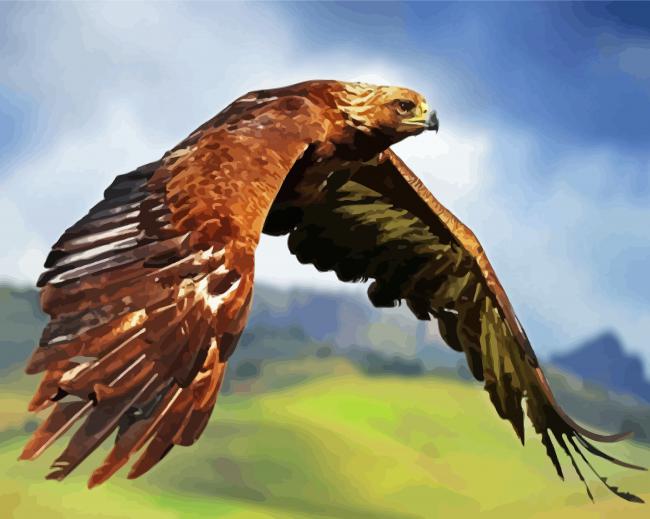 Aesthetic Golden Eagle Diamond Paintings