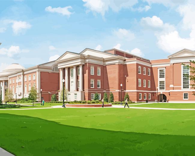 Alabama University Building Diamond Paintings