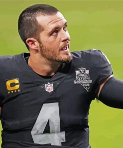 American Football Quarterback Derek Carr Diamond Paintings