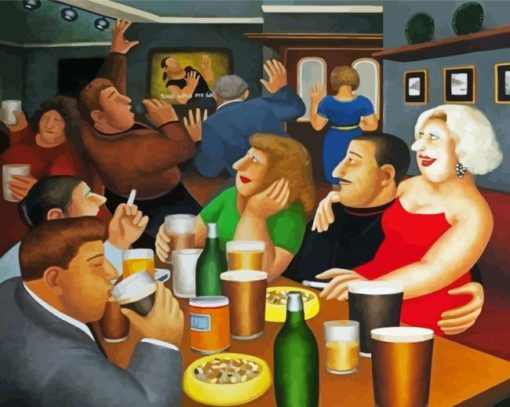 Bar Time Beryl Cook Diamond Paintings