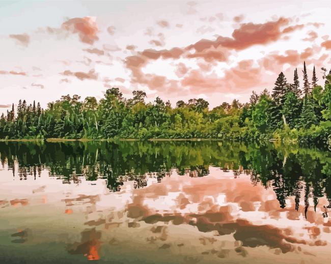 Beautiful Isle Royale Landscape Diamond Paintings