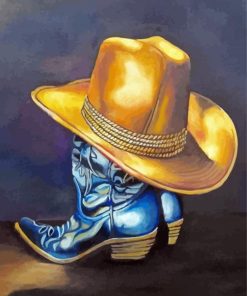 Beige Cowboy Hat Diamond Paintings