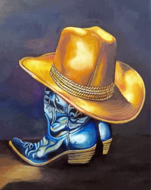 Beige Cowboy Hat Diamond Paintings